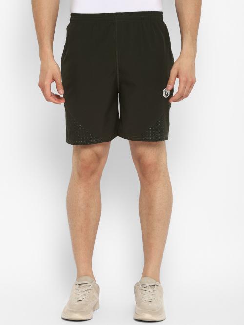 HPS Sports Men Black Lycra Blend Solid Shorts (M)