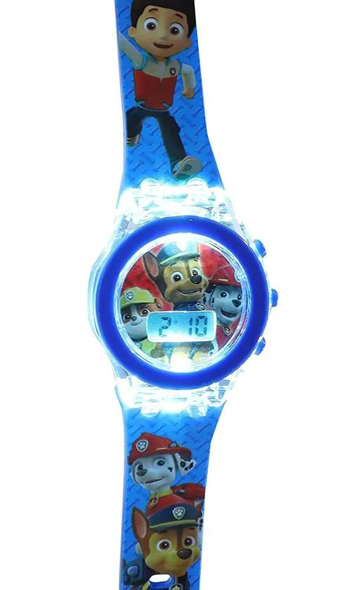 Zest4Kids Multicolor Dial Red7Colurs Strap Digital Seven Colours Light Cute Led Watch For Kids