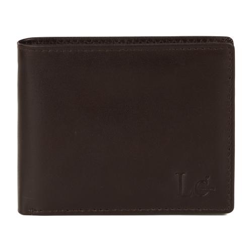 LCORIUM Genuine Leather Wallet for Men, Ultra Strong & Stitching I 6 Credit Card Slots I 2 Currency Compartments I 1 Coin Pocket | Handcrafted I Credit/Debit Card Slots, Colour - Dark Brown