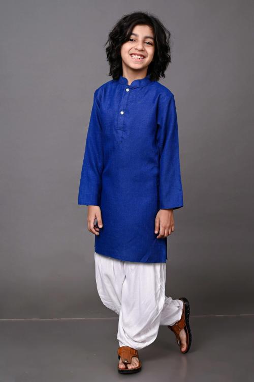 Vesham Boys Pink Pure Cotton Single Kids' Ethnic Sets