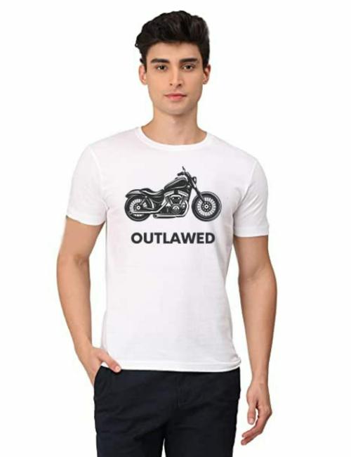 Loveara Men Regular Fit Round Neck Cotton T-Shirts Colour White Size Xxl