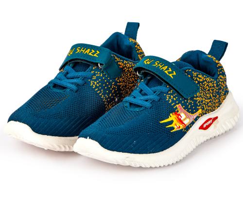 RU SHAZZ Casual Shoes For 7 Years to 7.5 Years Old Kids Boys & Girls Sporty Design Slip-On Light Weight Sneakers For Children-Model-R MEN,Size-2,Teal Blue