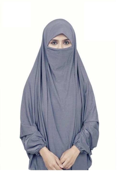 ILYANA Women Grey Color Hijab (Free Size)