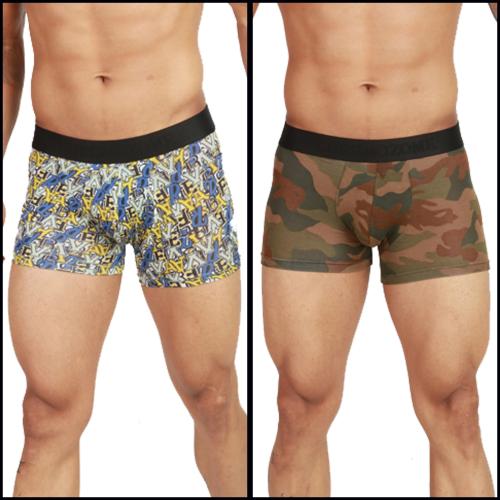 Chromozome Men Multi 5 Printed Modal Pack of 2 Trunks