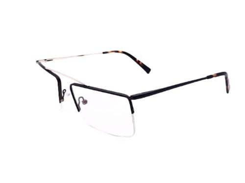 Rsinc Golden And Black Half Rim Spectacle Frames