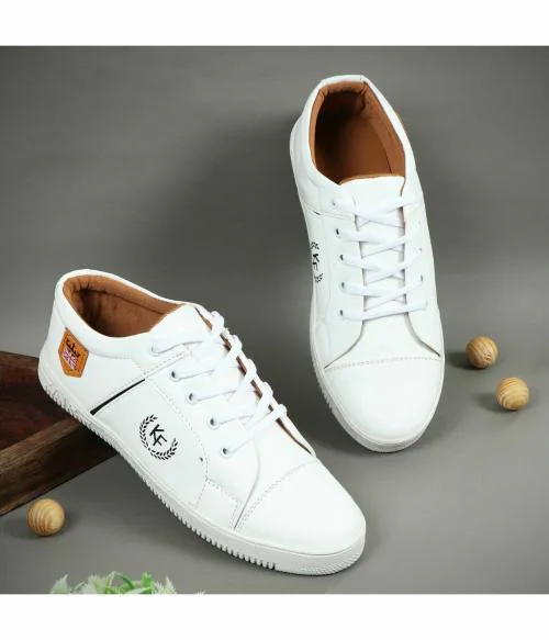 Krafter White Sneakers for Men