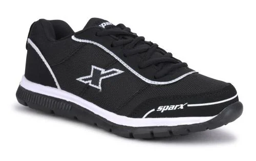 Sparx Men SM-277 Black White Sports Shoes