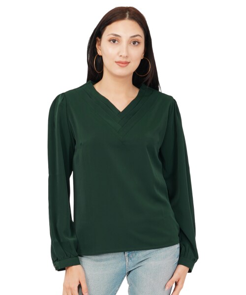 FITHUB Women Shirts Stylish Western Latest Full Sleeve Formal Shirts For Women Office Wear