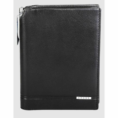 Cross Classic Century Global Black Passport Wallet With Agenda Pen Combo