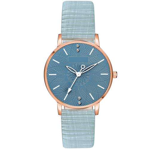 New Genuine Leather Belt Best In Market Blue Slim Dial Analog Watch For Women & Girls