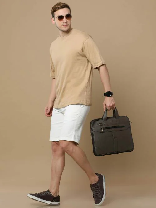 LAB CLOTHING CO SS Unisex Oversized T-Shirt | Nude Colour | Taupe M