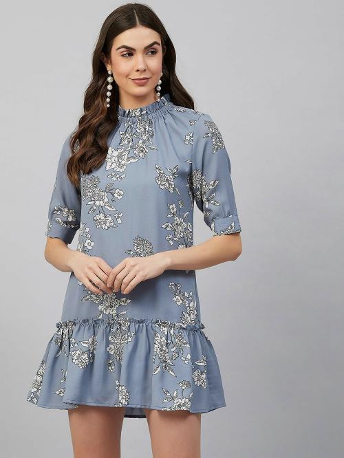 Rare Women Light Blue Floral Dress