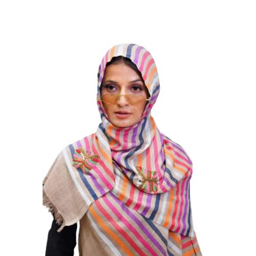 TRISHYA Butterfly Stole Merino Wool Scarf For Women and Girls