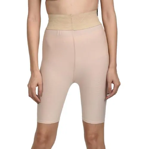 SilkyWrap Beige U Shaped High Waisted Tummy Tucker Women Belly Fat Shapewear for Women Tummy and Thigh Slimming