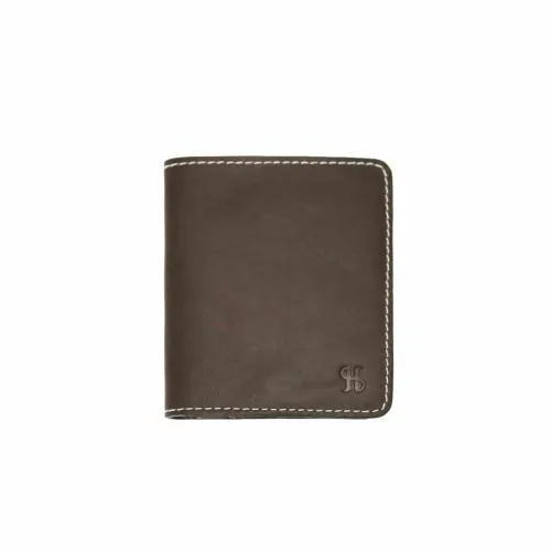 Micro Wallet Made of Genuine Leather (Brown)