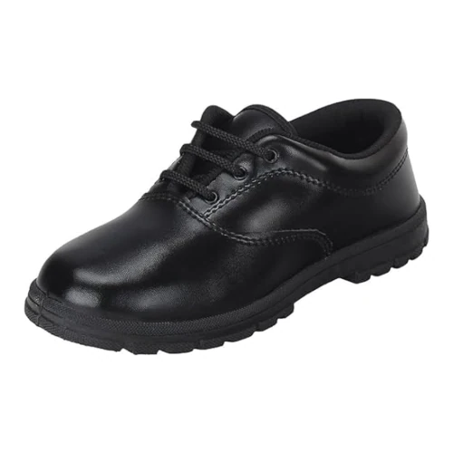 GIOLITE Boys School Shoes with Laces 9-10 years ( Black )