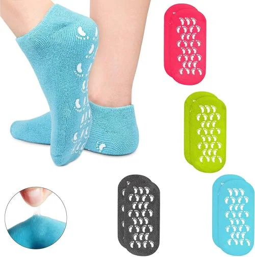 ZURU BUNCH Heel Spa Socks, Heel Moisturizing Socks, Foot Gel Socks for Cracked Heel and Dry Feet Treatment, Cracked Heel Repair (Multicolour)