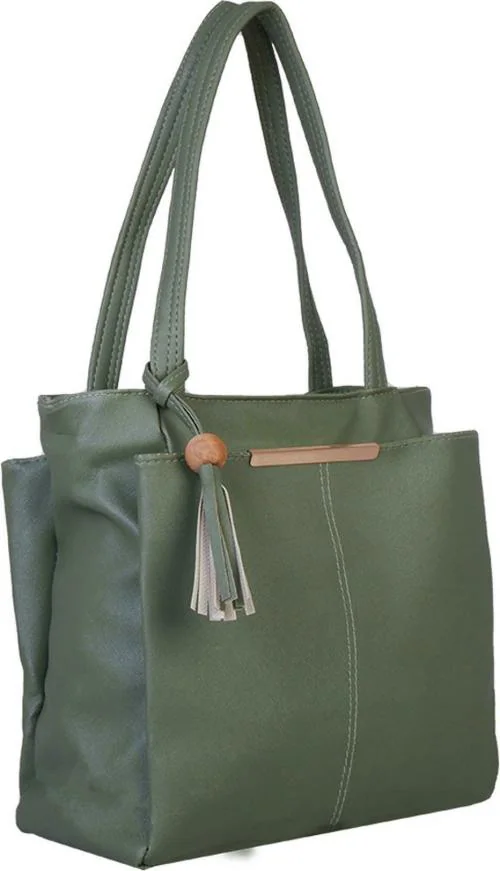 Ritupal COLLECTION Green Synthetic Leather Women Handbag 12 L (ANK-29)
