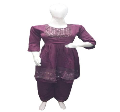 PRIYA TRADING Womens Cotton Perfect Designer Kurti Pants Set without Dupatta