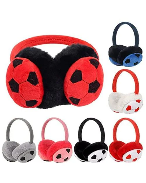 Accery Boys and Girls Multicolor Cotton Earmuffs - Pack of 2