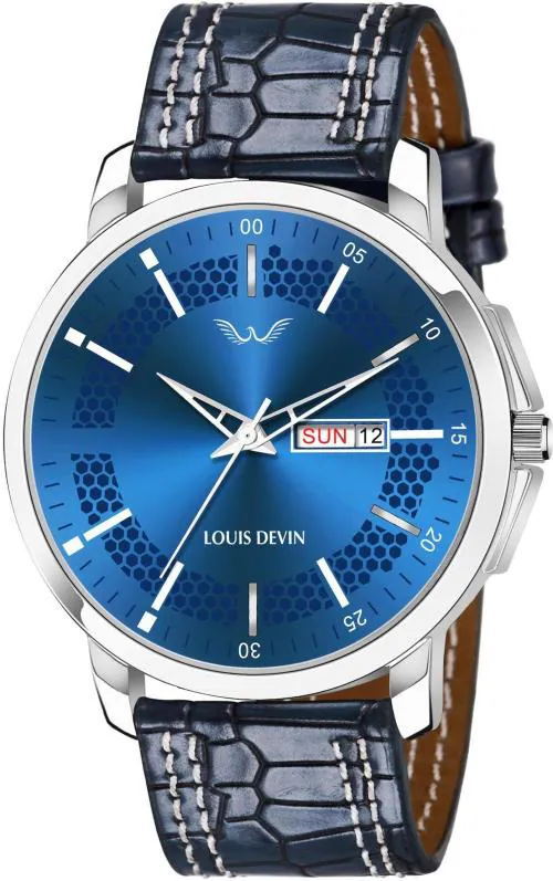 Louis Devin Analog Blue Watch For Men (Ld-Wt095-Blu)