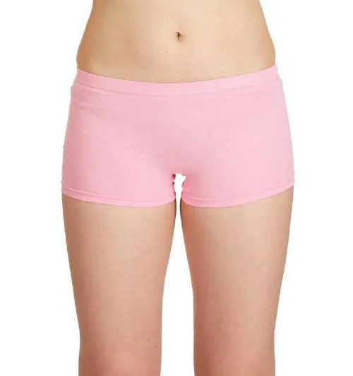 Nityakshi Pink Nylon, Lycra Blend Boy Short Panty