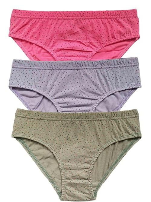 Mythili Printed Cotton Hipster Panties for Women and Girls - Comfortable, Breathable, and Stylish Underwear - Multiple Colors & Sizes (Pack of 3)