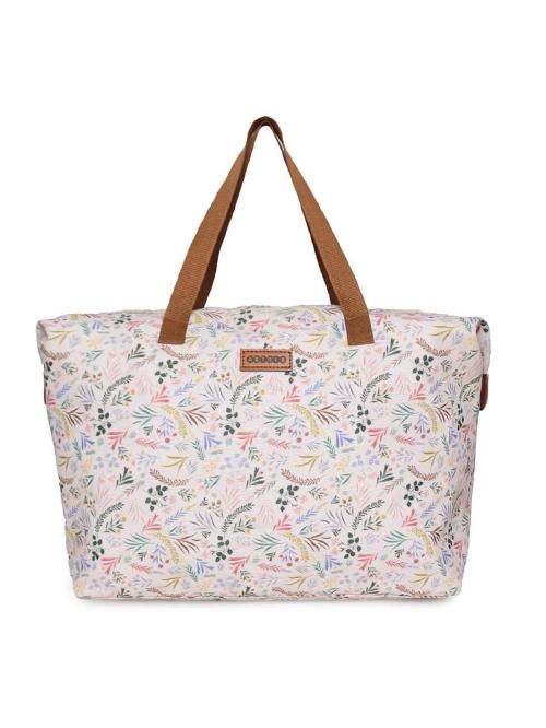 ASTRID Printed Tote Bag With White Colour Dual Compartment Handbag for Stylish Women