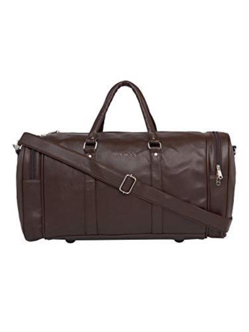 Buy Mboss Brown Faux Leather Duffel Bag, 37 L Online at Best Prices in
