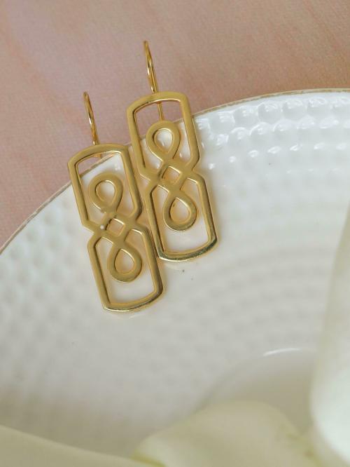 Johori Gold-Plated Hoop Earring Gold (For Women)