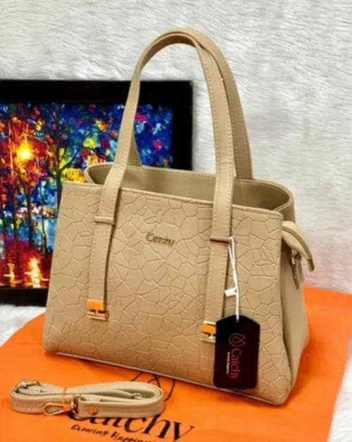 Catchy Women's Ocean Side Faux Leather Handbag