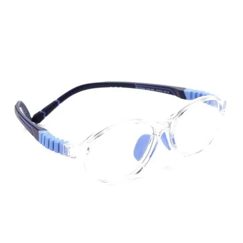 Intellilens Transparent Glass Oval Computer Glasses For Kids