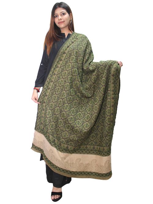 Matelco Women Woolen Woven Shawl.