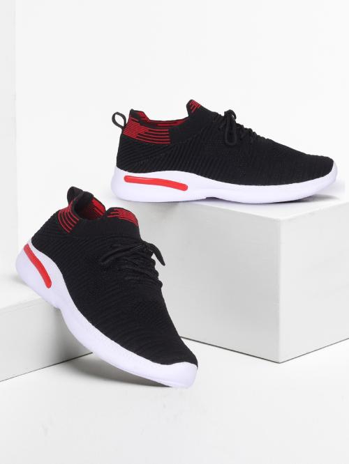 CLYMB Indus Mesh|Lightweight|Comfort|Summer|Trendy|Walking|Outdoor|Daily Use Running Shoes For Men (Black)