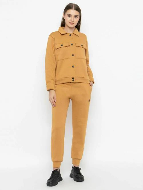 Kepa Solid Women Track Suit