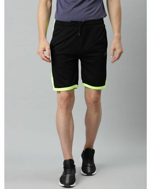 ALCIS Men Solid Black Shorts