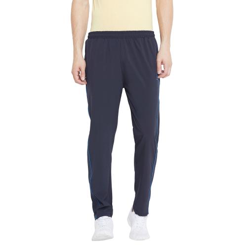 PERFKT-U Men's Cotton Navy Blue Regular Fit track Pant