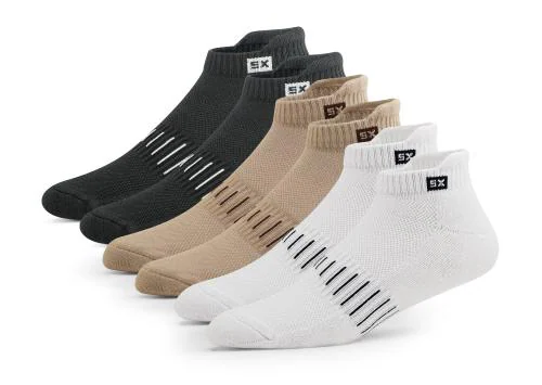 Supersox Unisex Bamboo Ankle Length Socks For Men & Women-Made Of Sustainable & Eco Friendly Material-Athletic Softer Than Cotton Socks,Anti Odour-Ideal For Sports,Gym,Pack Of 3(5),Multicolour