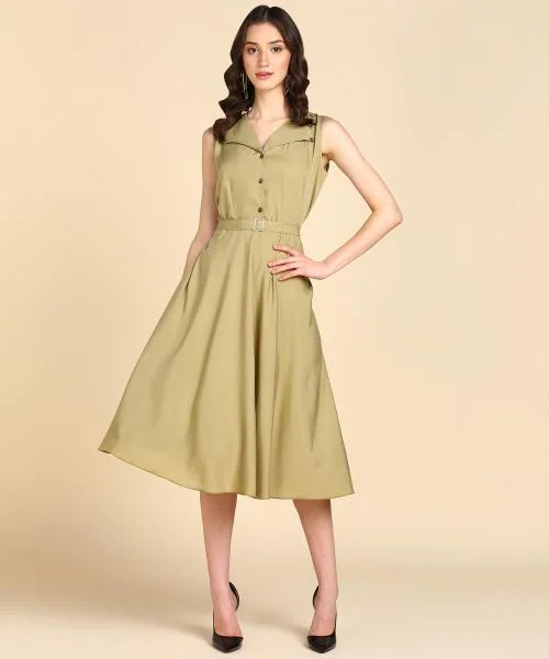 Rudraaksha trendy knee length dress for women