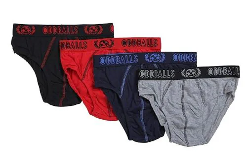 Boys Solid Cotton Briefs_Multicolor_15 - 16 Years_Pack of 4