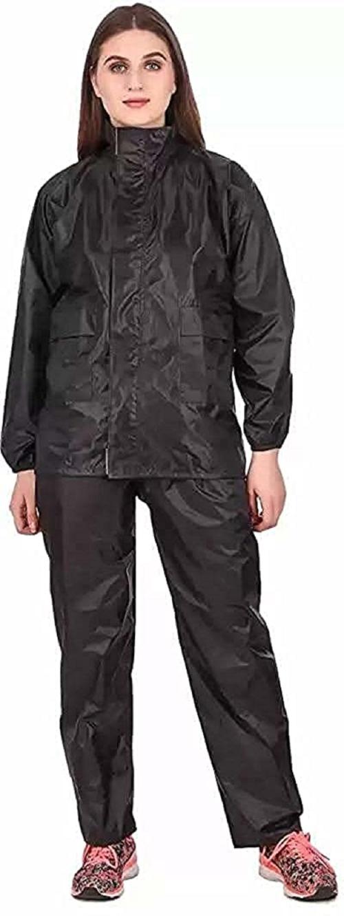 N G Products Men/Women Stylish Raincoat/Rainwear/Rainsuit/barsaati/Overcoat with Hoods and Side Pocket 100% Waterproof rain Suit for Men/Women
