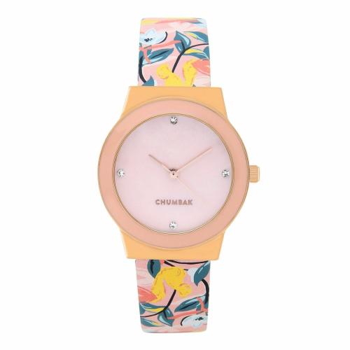 Teal By Chumbak Analog Pink Dial Multicolor Strap Watch For Women
