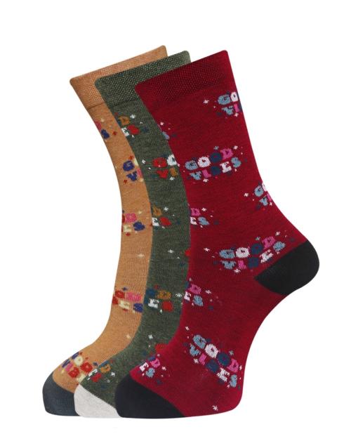 Buy Dollar Full Length Thumb Socks For Women (Pack of 3) In Assorted Color Online at Best Prices