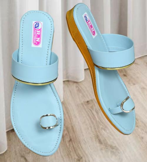 R.N FOOTWEAR Women's Casual Slipper Sandal For Women Comfortable Grey Sandals flats for women (UK 8)