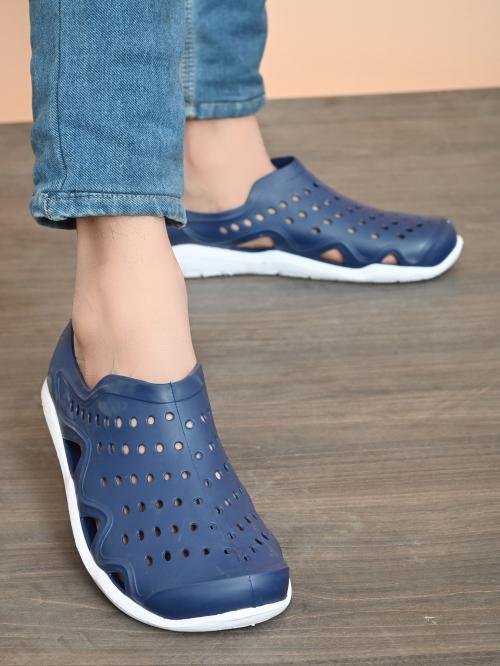 Urban Shoes Unisex Slip-On Clogs for All-Day Comfort/Comfortable and Stylish Clogs-(Black)