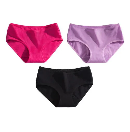 BMG IMPORT EXPORT Women's Cotton Panty Soft Fabrics with Long Lasting Outer Elastic Multicolor Brief Hipster Super Comfortable Skin Friendly Material Panty Size L pack of 3