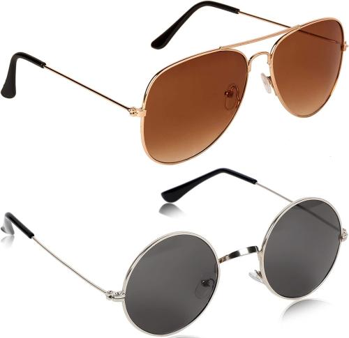 Just-style sunglasses for men and women combo pack of 2 P2