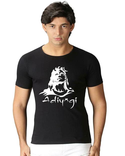ARRYN Adiyogi/Sadhguru/Shiva Printed Tshirts for Men Stylish Black at Amazon.in