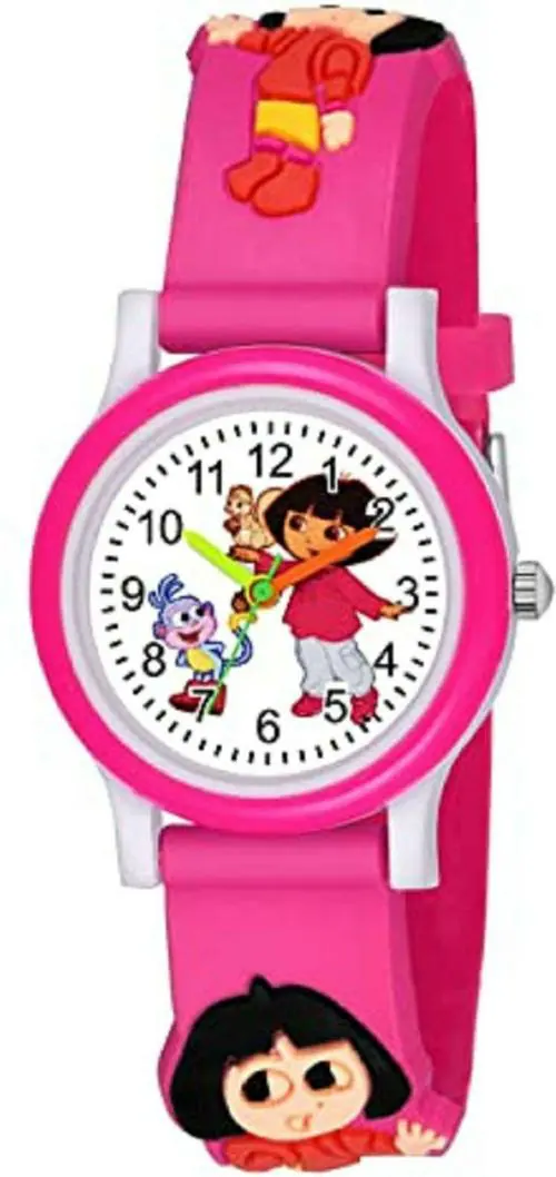 EDENSCOPE Analog White Dial Pink Strap Watch For Boys And Girls (RY/426)
