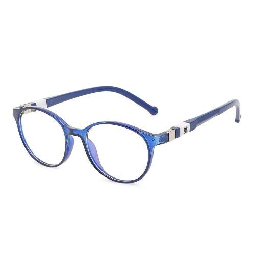 Vast Kids Round Blue Ray Cut Anti Glare UV Protection Full Frame Unisex Spectacle Glasses For Moblie, Laptop, Tablet Computer All Type Of Digital Screen -(Zero Power) (Round)